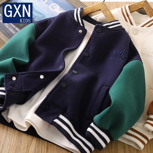 儿童春秋季新款炸街棒球服外套