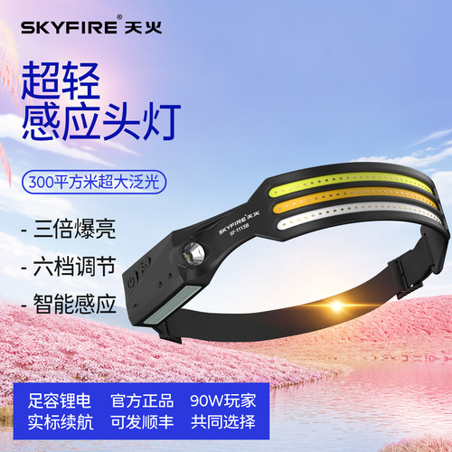 天火强光爆亮头灯一年质保