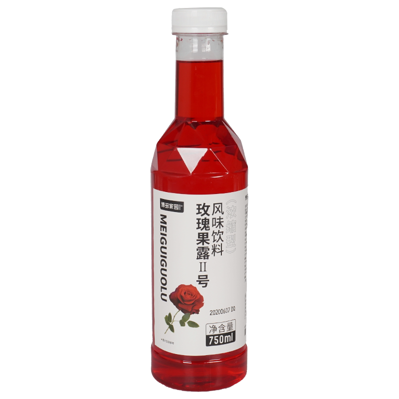 博多家园 玫瑰果露博多果露750ML奶茶原料奶茶咖啡餐饮原料包邮