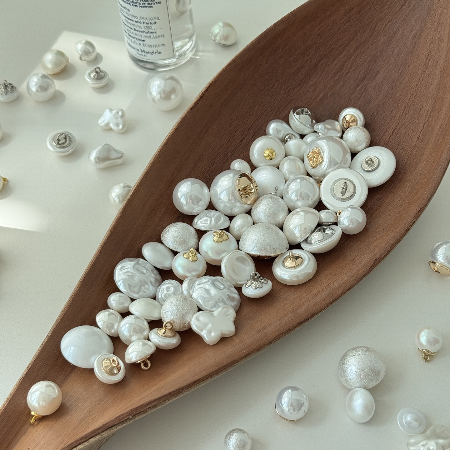 小香高雅风珍珠纽扣金属底椭圆形白色扣子衬衫外套毛衣扣开衫钮扣,居家布艺,纽扣,淘宝优惠券,粉丝福利购,淘宝优惠卷