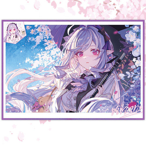 【鸦居老师】ZZZ薇薇安花语同人周边亚克力双闪色纸