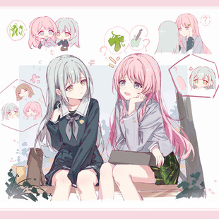 【鸦居老师】MyGO!!!!!千早爱音若叶睦亚克力色纸同人周边