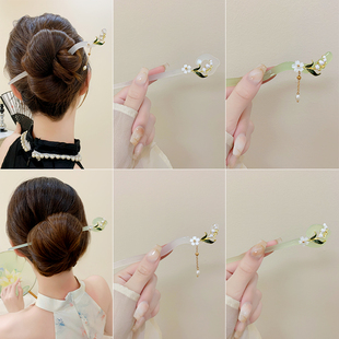 古风发饰流苏发簪女高级感古装簪子发髻头饰汉服旗袍发钗步摇配饰