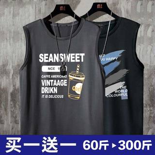 加肥加大背心夏季无袖t恤男ins潮流宽松百搭汗衫韩版潮牌大码坎肩