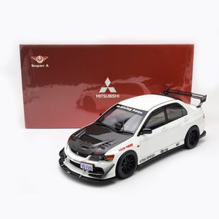 现货 SUPER A 1:18 三菱 EVO 9代 MR FQ JDM 合金全开汽车模型