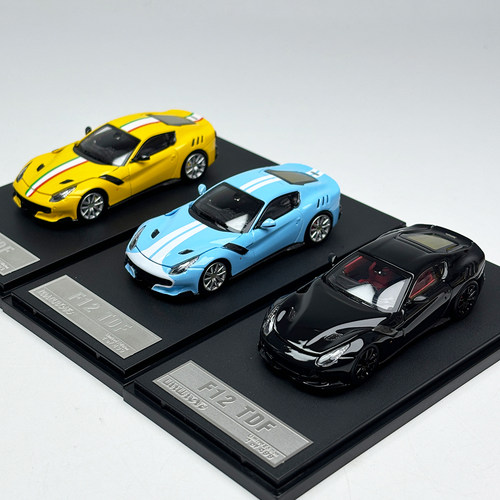 SH现货Little Toy 1:64 F12 TDF 可开前盖仿真合金汽车模型摆件