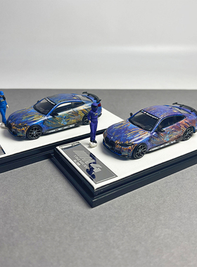 TM1:64 宝马M4 GPI biotech 合金汽车模型静态车模摆件