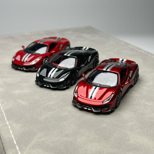 现货 TOC 富美 1:64 488 Pista 超跑 赛车 合金汽车模型