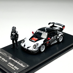 MC 1:64 保时捷RWB 964化骨龙高尾翼 带人偶合金汽车模型