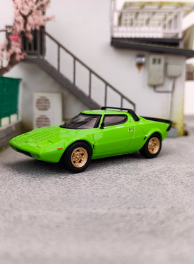 MINI GT1:64 #625 蓝旗亚  Lancia HF 合金汽车模型 收藏送礼静态