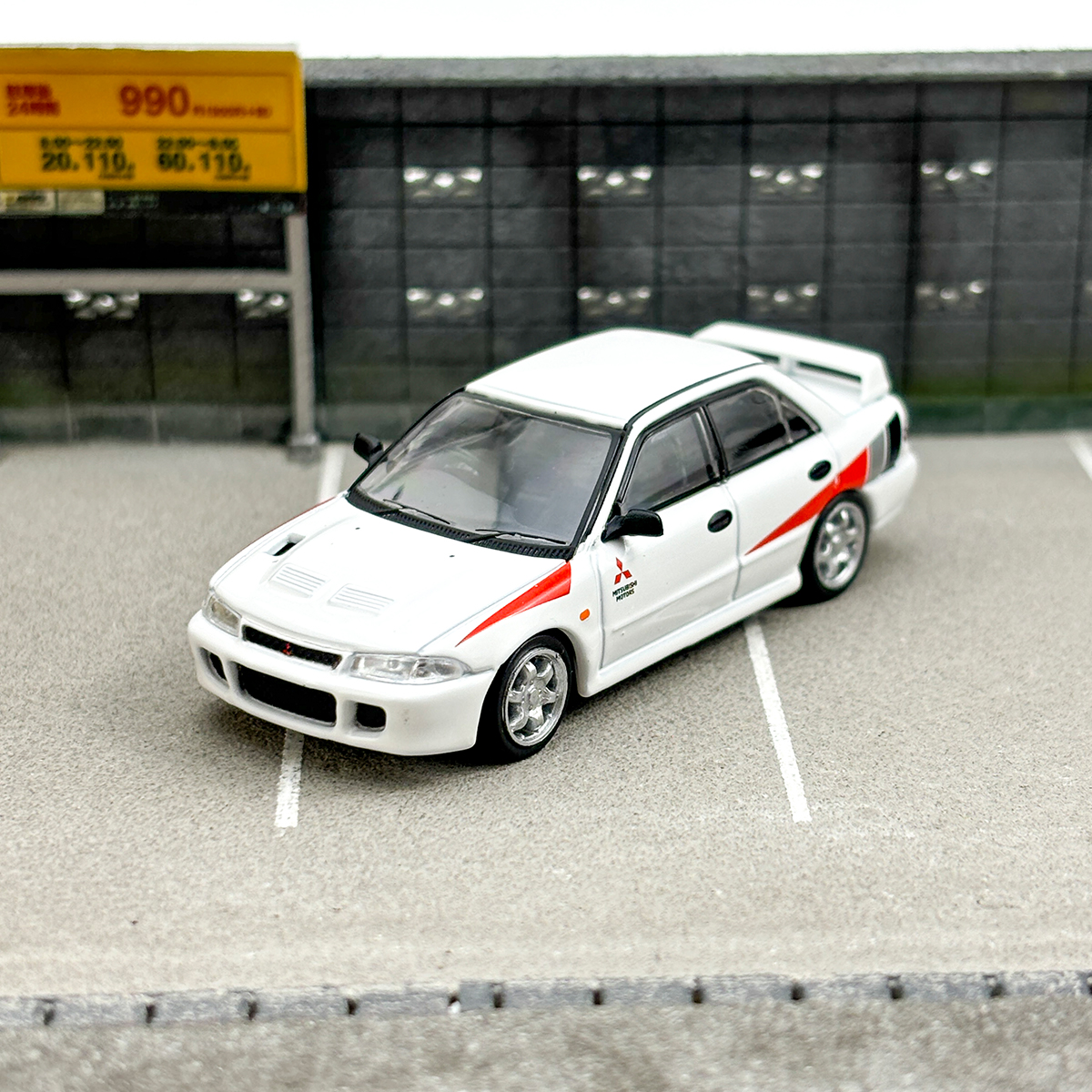 Tarmac Works TW 1:64三菱Lancer蓝瑟GSR EVO3代III 合金汽车模型
