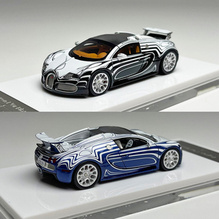 LJM1:64 布加迪威龙 陶瓷龙 树脂汽车模型 静态汽车摆件收藏