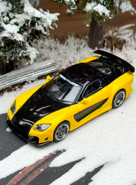 TW TarmacWorks 1:64 马自达RX-7 VeilSide Fortune7合金汽车模型