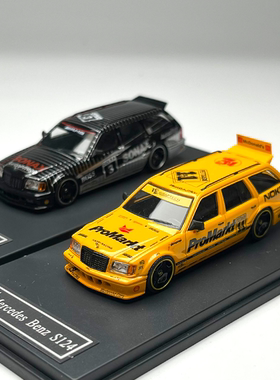 现货 YS Model 1:64 奔驰 S124 旅行改装版 合金汽车模型
