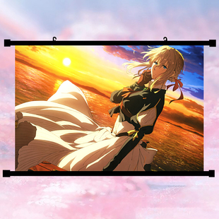 薇尔莉特紫罗兰永恒花园日本动漫周边海报宅男宅女二次元挂画现货