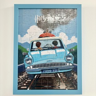 实木拼图相框哈利·波特系列拼图100片拼图相框279x381mm专用