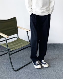UAZC CleanFit 四季款垂感西裤男女款直筒黑色休闲通勤宽松长裤
