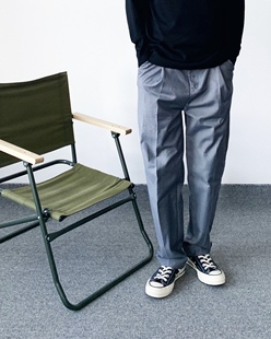BRAND 薄款 直筒西裤 UAZC 宽松灰色垂感通勤纯色男女款 休闲长裤