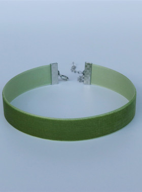 超显白2CM宽裸颈带choker遮颈纹