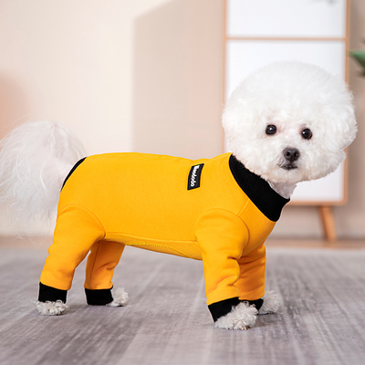 狗狗衣服全棉卫衣护肚加长腿四脚