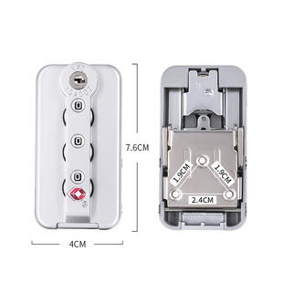 S111#行李箱锁配件63B锁扣适用铝框箱XFG海关锁皮箱TSA007密码锁