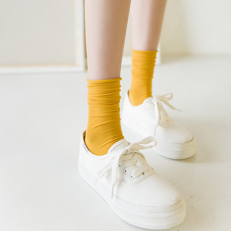 袜子女天鹅绒柔软细条纹学生袜