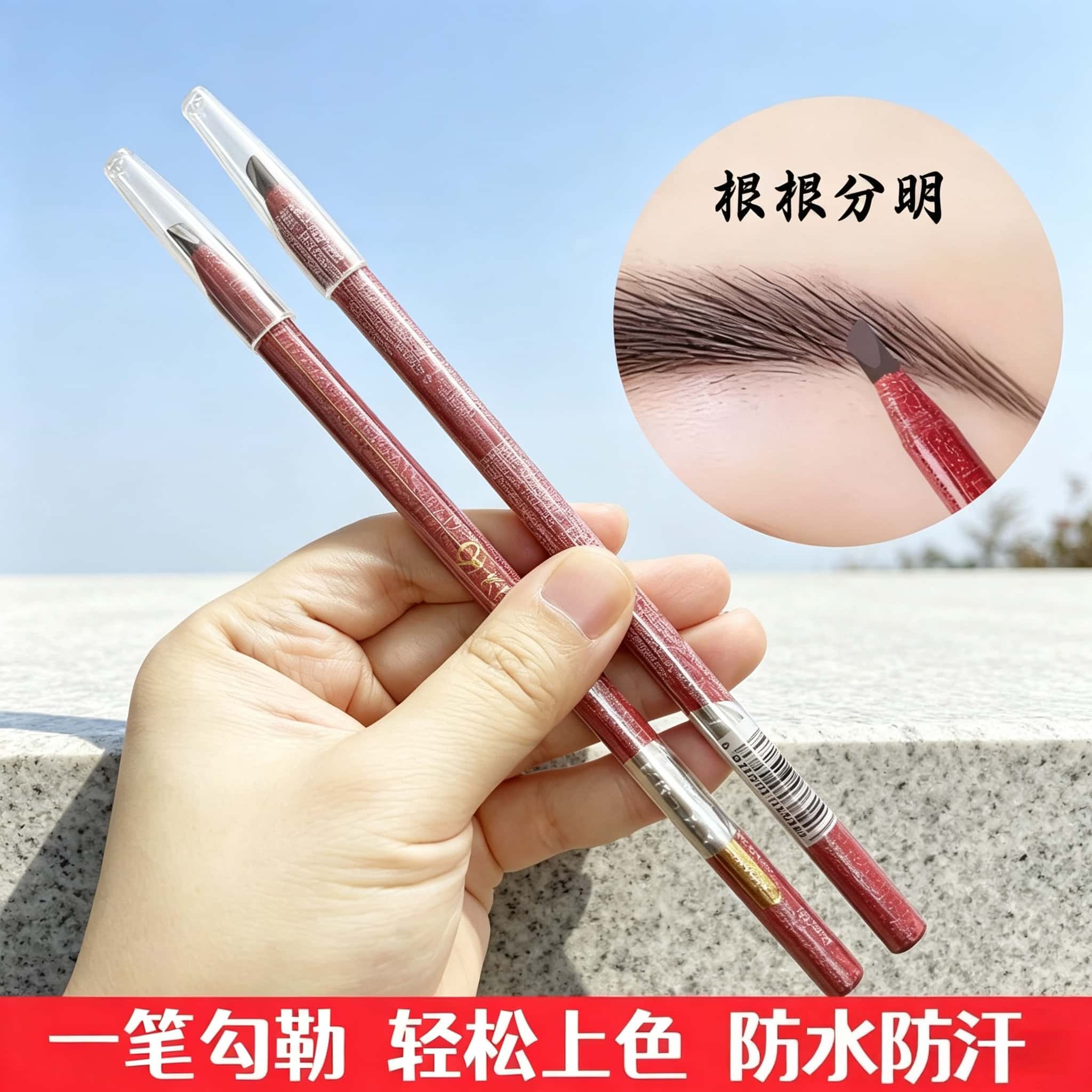 琪仕美拉线眉笔不晕染初学者自然防水防汗持久女容易上色持久不掉