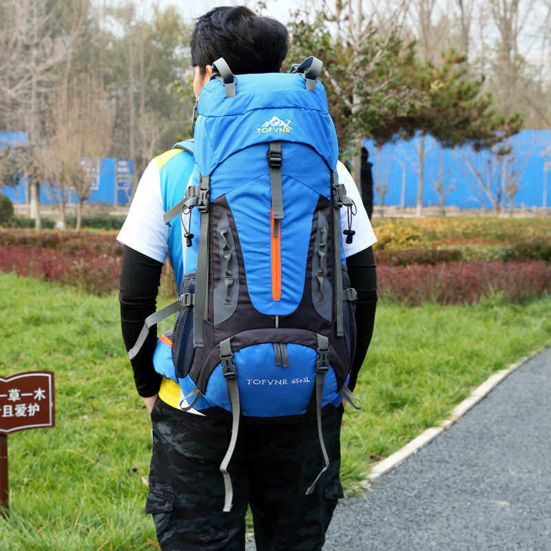 户外大容量登山包野营帐篷背包男女通用旅行徒步运动行李包