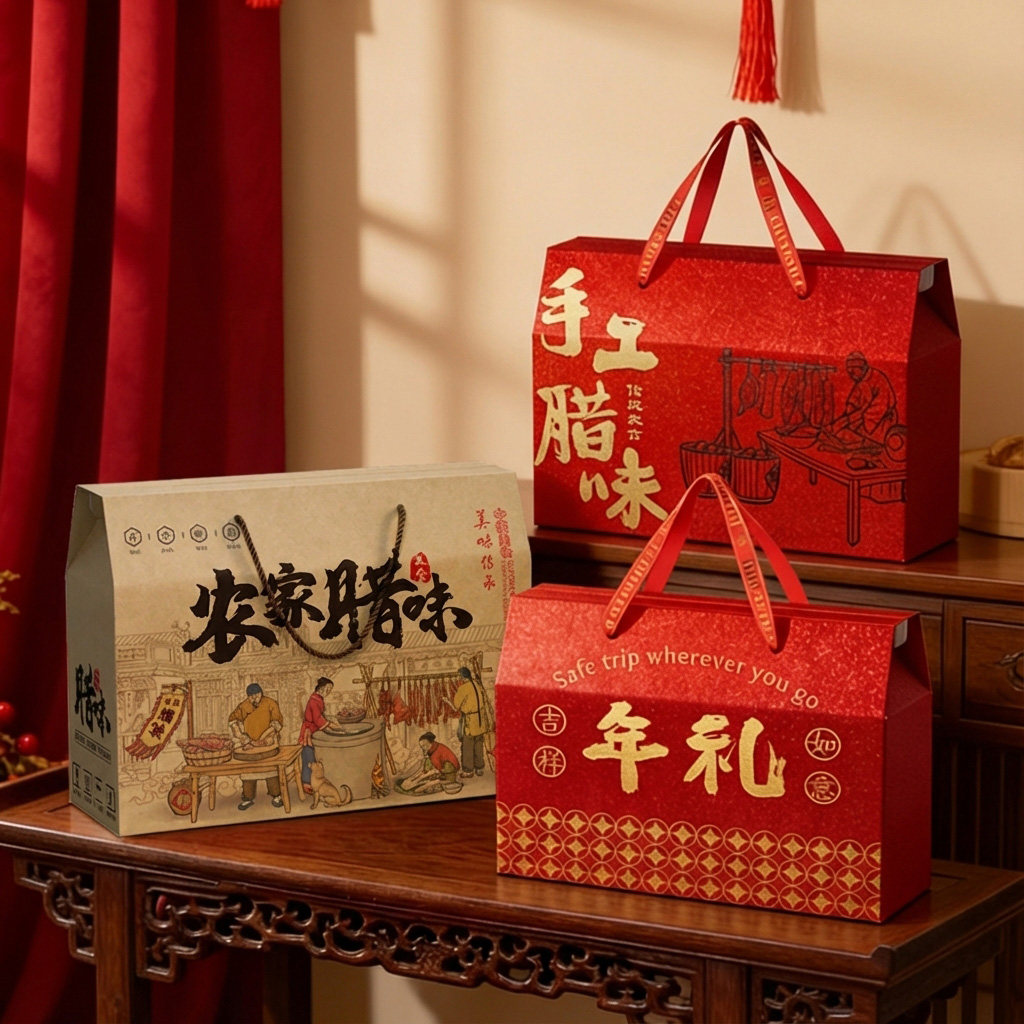 2026新年春节礼盒空盒包装盒送礼土特产坚果干果熟食腊味礼品盒,包装,礼品盒,淘宝优惠券,粉丝福利购,淘宝优惠卷