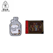 欧美风记事簿金属徽章胸针pin扣针配饰动漫风英文字母胸章装 饰品