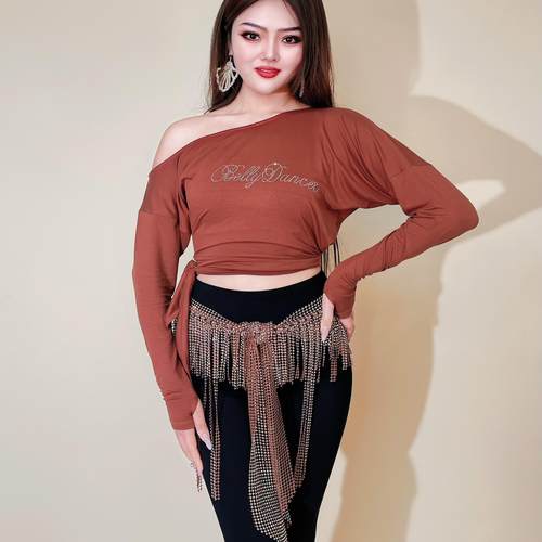 沐熙佳肚皮舞莫代尔上衣舞蹈上衣