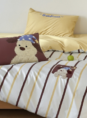 金喜鸟家纺小狗杰瑞卡通四件套纯棉全棉2025新款被套床单床上用品