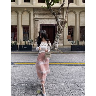 蕾丝半裙套装 MINI 剪裁花边上衣 山茶剪影 STUDIO徐琳