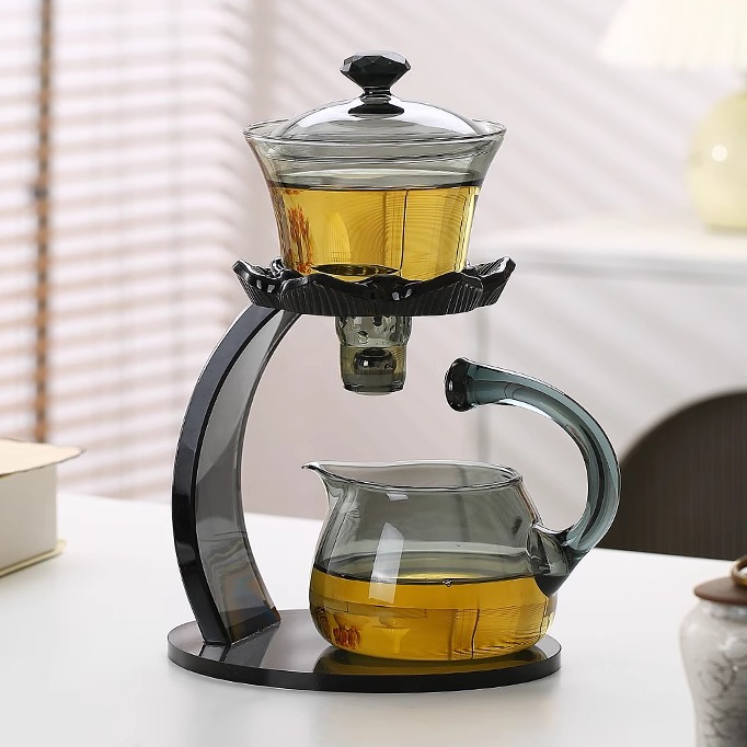 玻璃自動(dòng)茶具套裝家用懶人泡茶神器功夫全自動(dòng)網(wǎng)紅磁吸泡茶壺茶杯