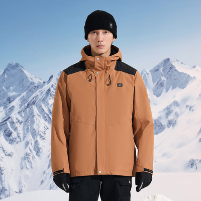 探路者三合一冲锋衣男23秋冬户外防水防风保暖登山服TAWWAL91209