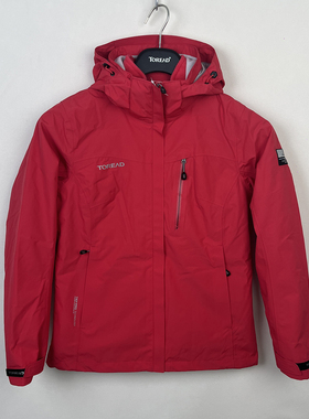 探路者套绒冲锋衣女秋冬款户外防风保暖三合一登山外套TAWH92116