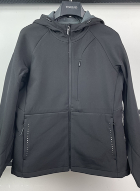 探路者软壳衣女24秋冬新款户外弹力防风透湿保暖外套TAEEBM92735