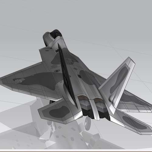 f22隐身战斗机高级飞立体模型