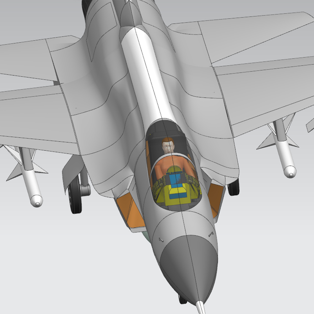 JF17枭龙歼击机仿真飞机数航模型三维立体文件成品多种格式可转换