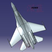 CATIA歼16战斗机飞机数模三维立体设计文件多种格式 可转换