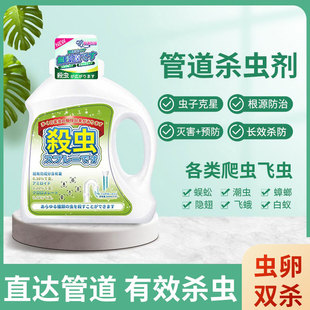 下水道虫卵杀虫剂小飞虫灭杀神器厕所卫生间地漏管道除虫室内无害