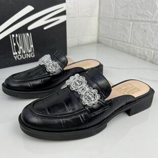 莱尔斯*正品时尚休闲头层牛皮女鞋高品质真皮夏季新款包头拖凉鞋