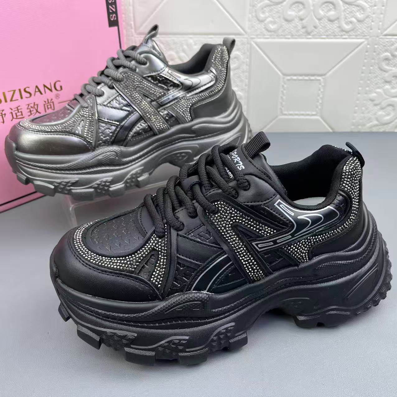 奥莱撤柜处理时尚休闲真皮老爹鞋女鞋高品质新款防滑耐磨运动单鞋,女鞋,老爹鞋,淘宝优惠券,粉丝福利购,淘宝优惠卷