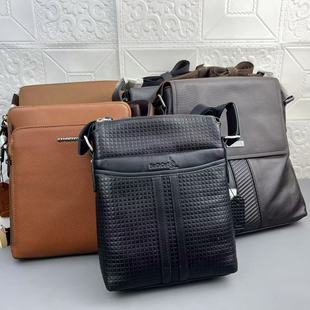 奥莱撤柜牛皮男士胸包男包时尚休闲单肩包斜挎包韩版胸前小背包潮