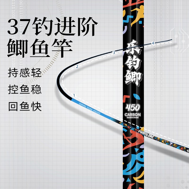 中逵乐钓鲫野钓超轻鲫鱼竿