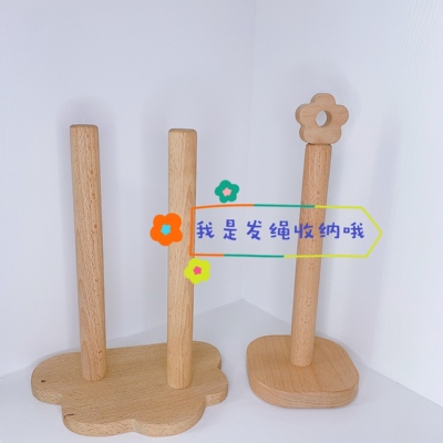 大肠圈收纳展示架榉木云朵首饰