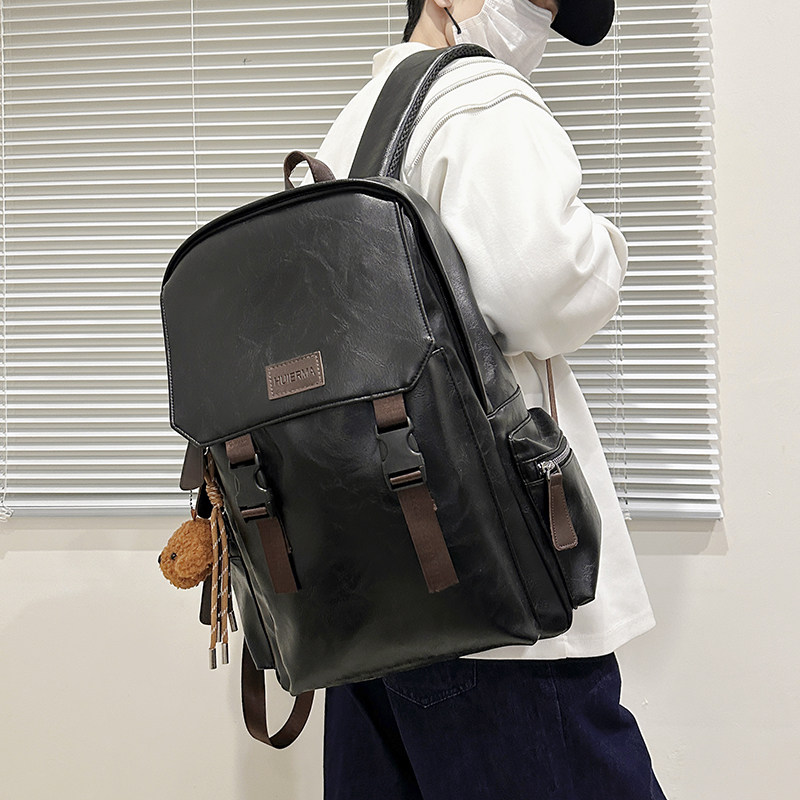 15寸笔记本电脑背包男校园大学生书包百搭复古软PU皮双肩包女背包,箱包皮具/热销女包/男包,双肩背包,淘宝优惠券,粉丝福利购,淘宝优惠卷