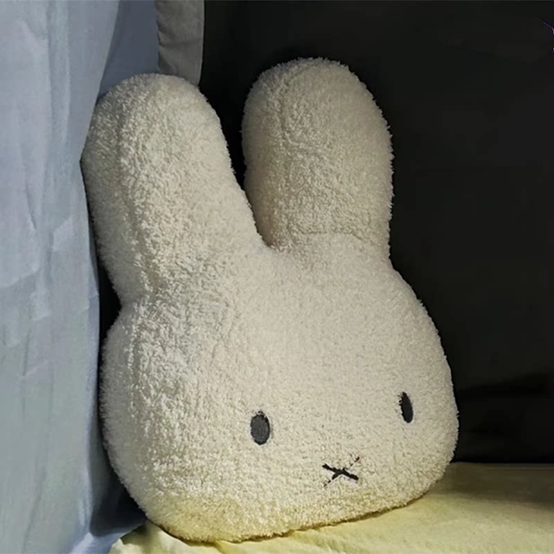 日本sionois米兔短毛抱枕玩偶大耳朵兔兔可爱玩具公仔车饰靠枕
