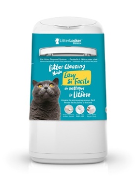 进口猫砂专用垃圾桶 猫用锁便筒 LOCKER3代白色垃圾桶