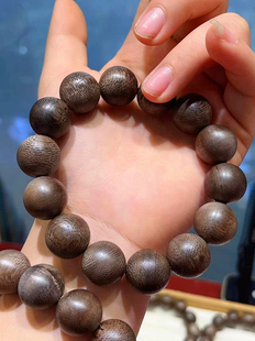 白棋楠文玩手链饰品 16mm TY1269 加重白奇楠沉香手串